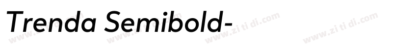 Trenda Semibold字体转换